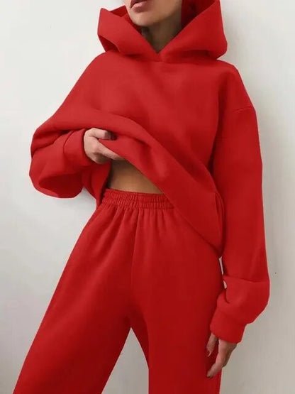 Warmes Hoodie- und Jogginghosen-Set für Damen | Ideal für den Winter