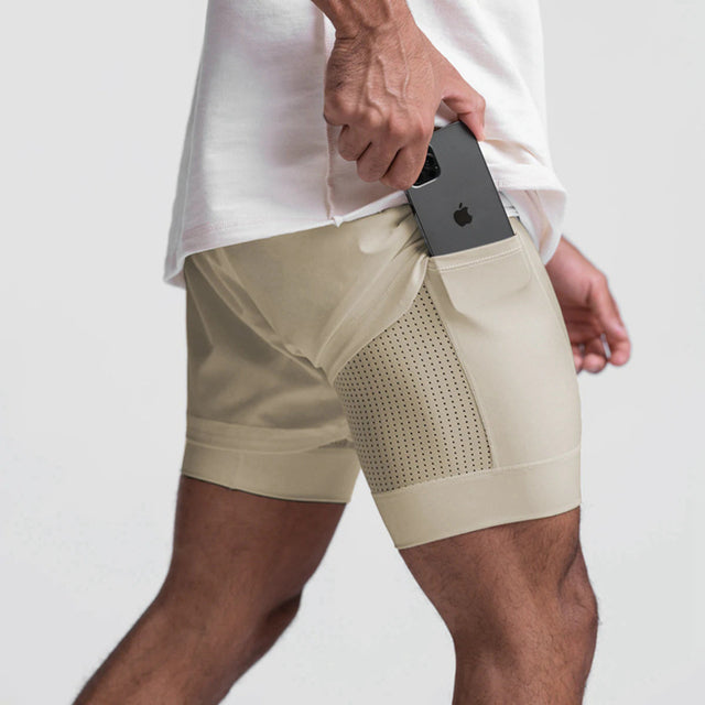 Atmungsaktive Fitness-Shorts mit Elastischem Futter | Ideal Für Frühling und Sommer