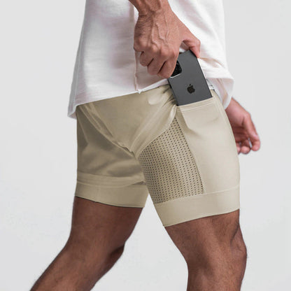 Atmungsaktive Fitness-Shorts mit Elastischem Futter | Ideal Für Frühling und Sommer