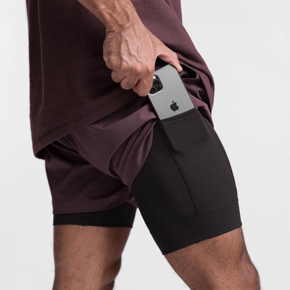 Atmungsaktive Fitness-Shorts mit Elastischem Futter | Ideal Für Frühling und Sommer