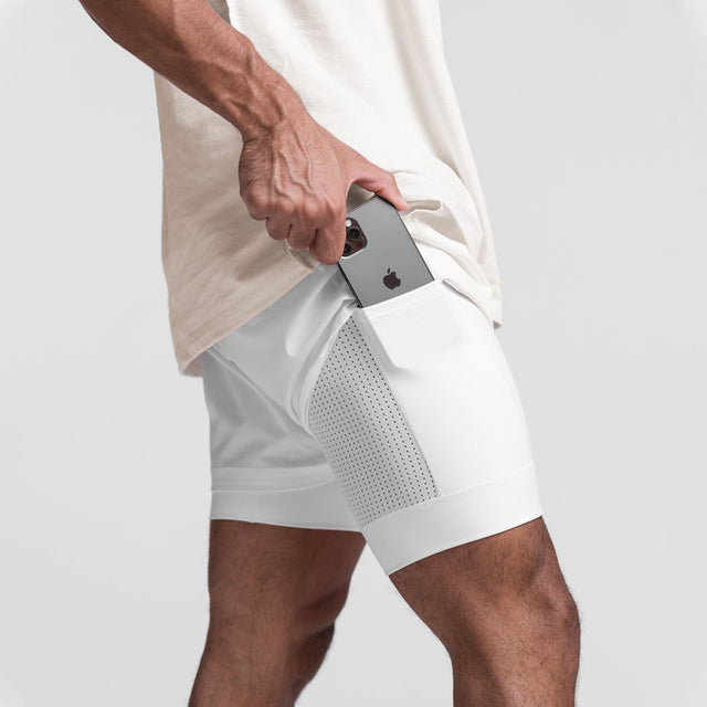 Atmungsaktive Fitness-Shorts mit Elastischem Futter | Ideal Für Frühling und Sommer
