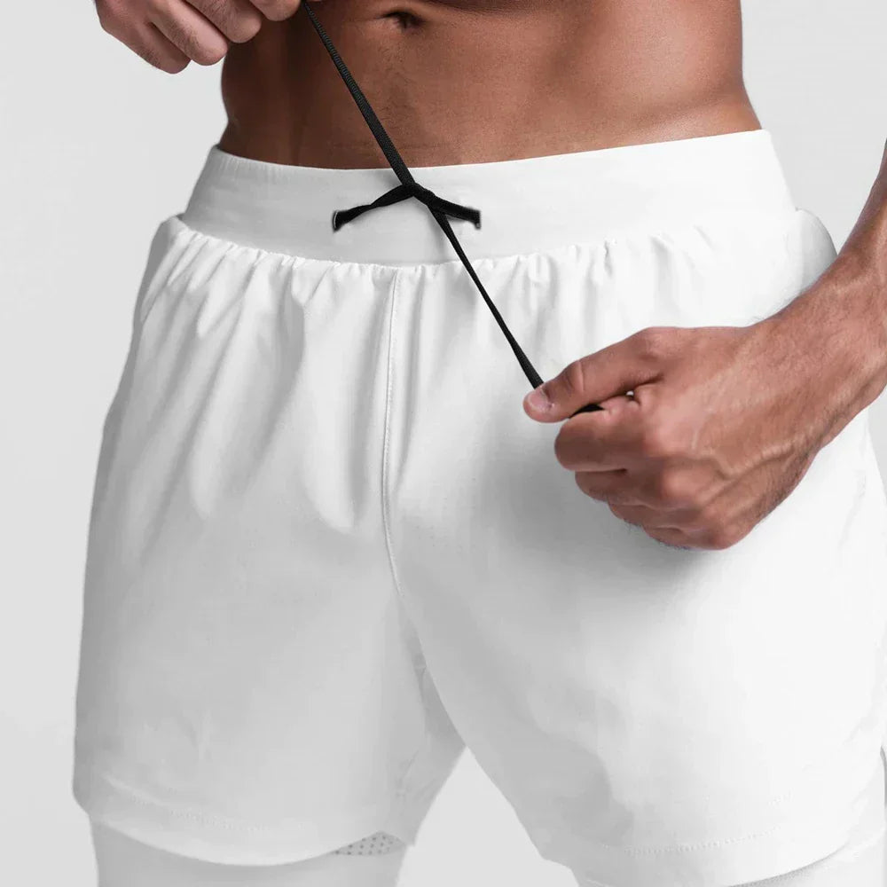 Atmungsaktive Fitness-Shorts mit Elastischem Futter | Ideal Für Frühling und Sommer