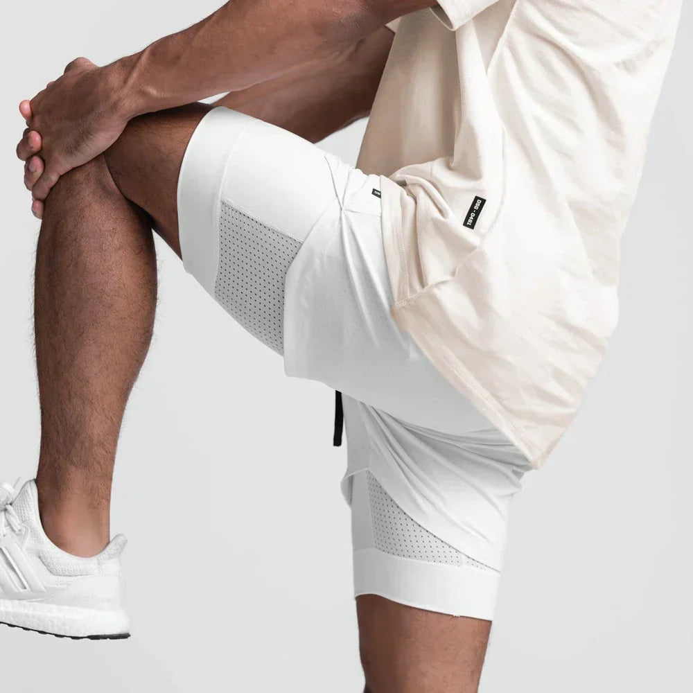 Atmungsaktive Fitness-Shorts mit Elastischem Futter | Ideal Für Frühling und Sommer