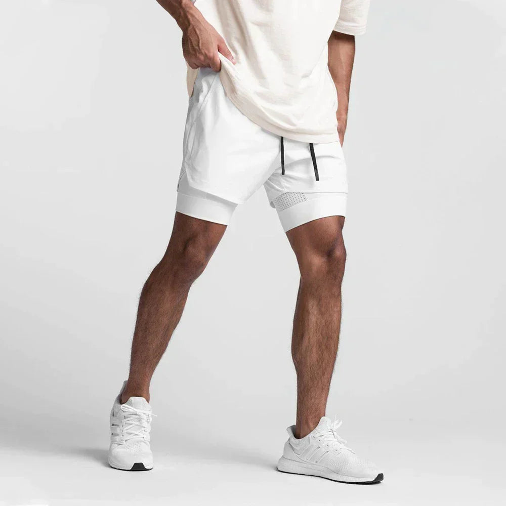 Atmungsaktive Fitness-Shorts mit Elastischem Futter | Ideal Für Frühling und Sommer