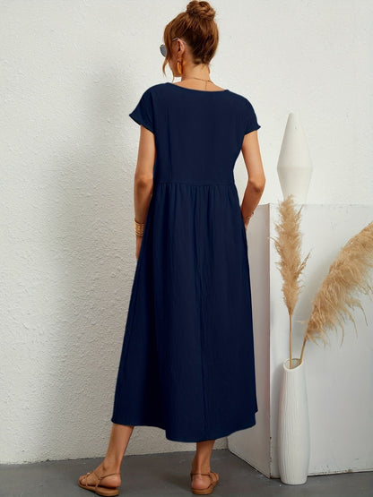 Midi-Kleid mit Eleganter Passform und Weichem Stoff | Ideal für Frühling und Sommer