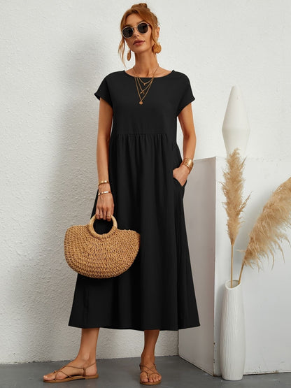 Midi-Kleid mit Eleganter Passform und Weichem Stoff | Ideal für Frühling und Sommer