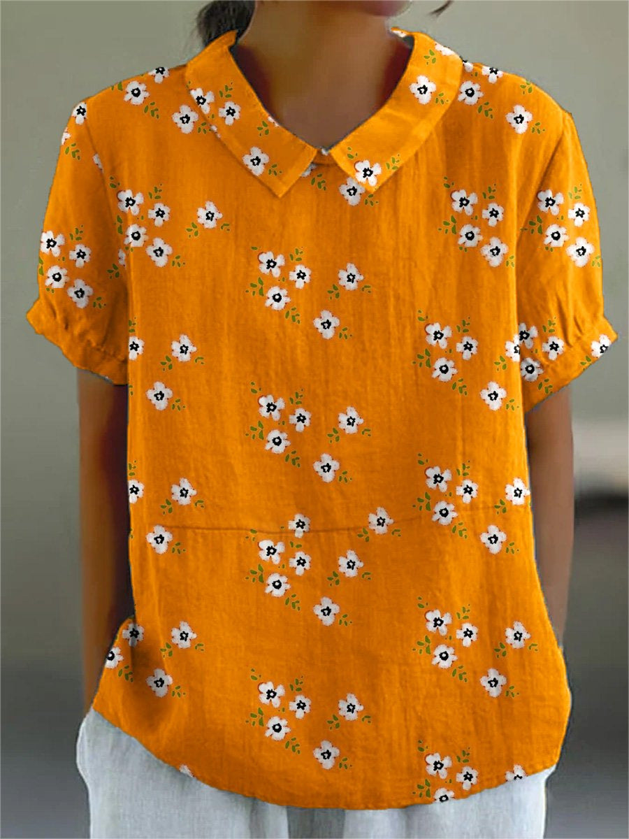 Langärmlige Bluse mit Blumenmuster | Ideal für Frühling und Herbst