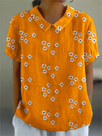 Langärmlige Bluse mit Blumenmuster | Ideal für Frühling und Herbst