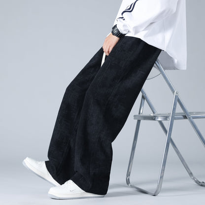 Herren Corduroy Sweatpants mit Kordelzugbund Ideal für Frühling und Herbst