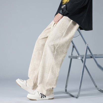 Herren Corduroy Sweatpants mit Kordelzugbund Ideal für Frühling und Herbst