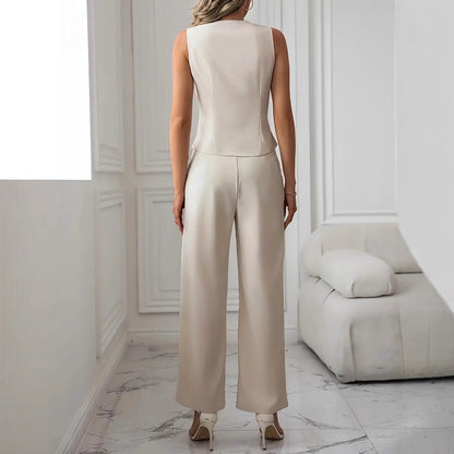 Ärmelloses Weste und Hose Set | Ideal für Frühling und Sommer