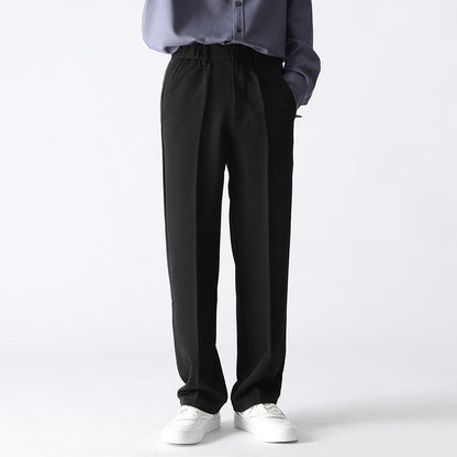 Herren Gerade Geschnittene Locker Sitzende Hosen aus Polyester | Ideal für Herbst und Winter
