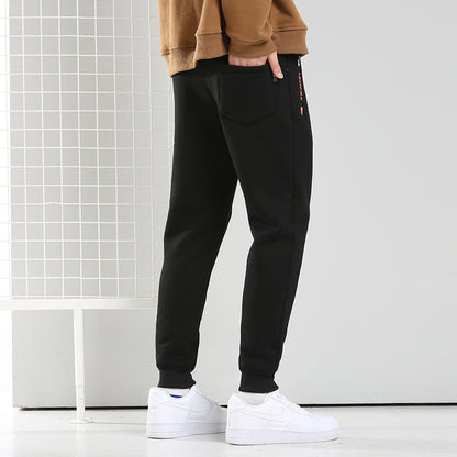 Herren Fleece-gefütterte Baumwollhose mit Hohem Bund | Ideal für den Winter