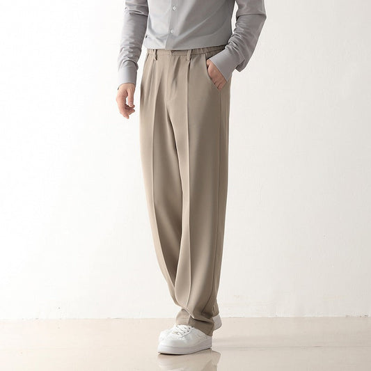 Herren Gerade Geschnittene Locker Sitzende Hosen aus Polyester | Ideal für Herbst und Winter