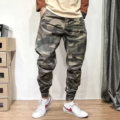 Herren Tarnmuster Arbeitshose mit Knöchelbündchen und Wollfutter | Ideal für Frühling und Herbst