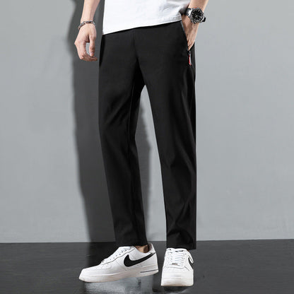 Herren Locker Geschnittene Gerade Ice-Silk-Hose | Ideal für den Sommer