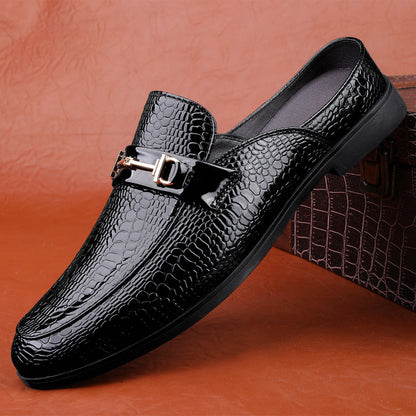Herren Leder Halbschuhe mit Metall-Detail | Ideal für Frühling und Sommer