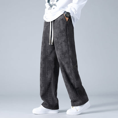 Herren Corduroy Sweatpants mit Kordelzugbund Ideal für Frühling und Herbst