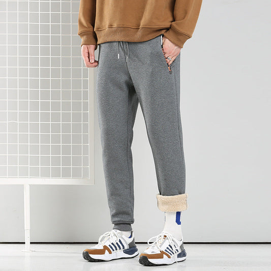 Herren Fleece-gefütterte Baumwollhose mit Hohem Bund | Ideal für den Winter