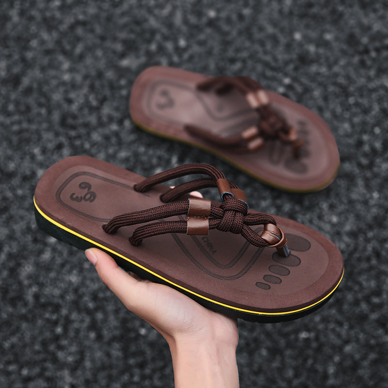 Herringbone Flache Absatz Strandpantoffeln | Ideal für den Sommer