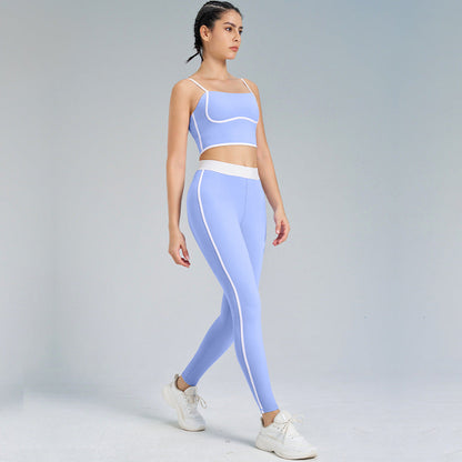 Ärmelloses Yoga Zweiteiliges Set mit High-Waist Leggings | Ideal für den Frühling