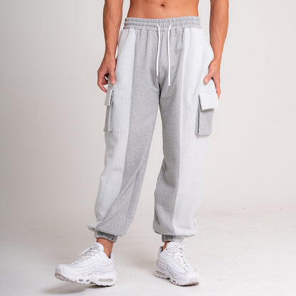 Herren Locker Sitzende Mehrtaschen-Hose mit Kordelzug | Ideal für Herbst und Winter