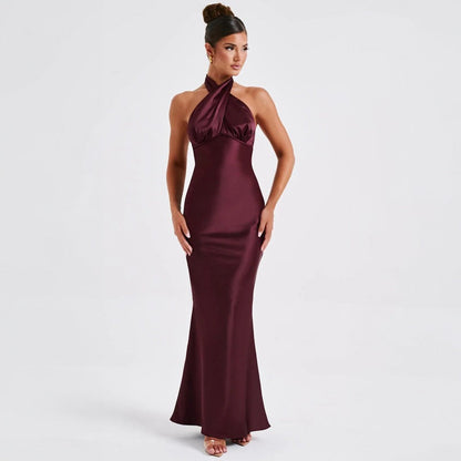 Rückenfreies Ärmelloses Langkleid mit Schnürdesign | Ideal für den Sommer