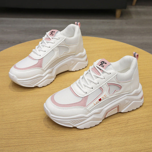 Low-Top Plattform-Sneaker mit Höhenerhöhung & PU-Obermaterial | Ideal für Sommer
