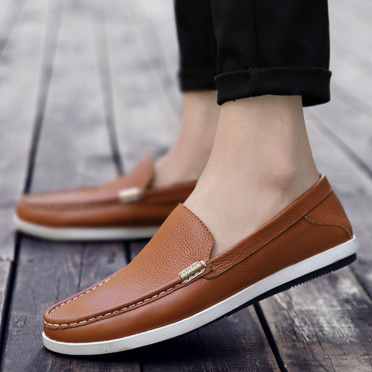 Herren Leder Schuhe mit Soft-Sohle und Atmungsaktivität | Ideal für den Sommer