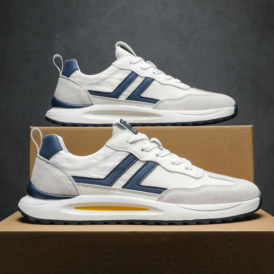 Atmungsaktive Canvas-Sneaker für Herren mit Gummisohle | Ideal für Frühling und Sommer