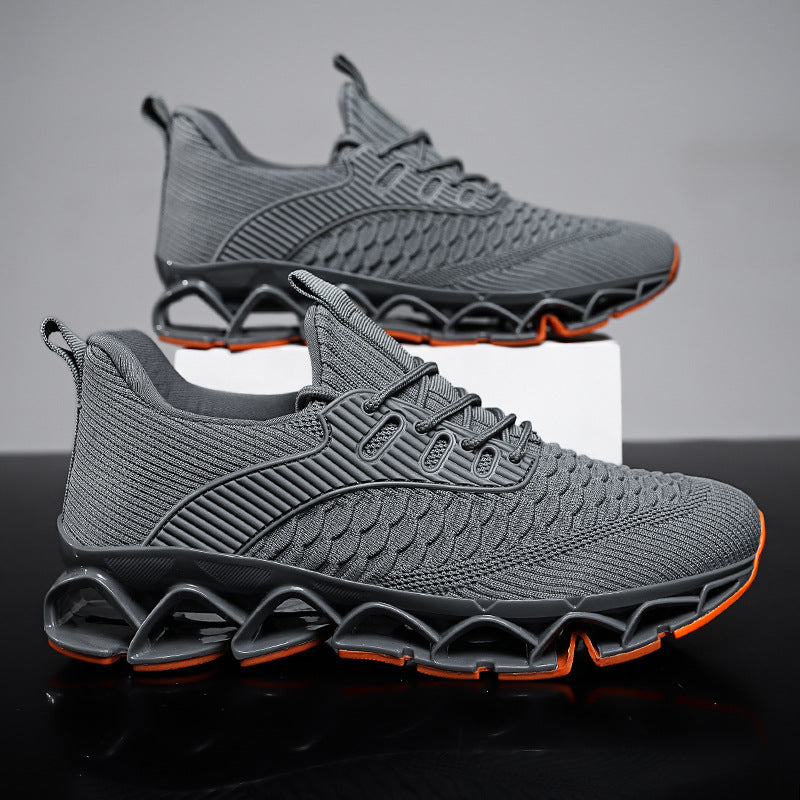 Leichte Herren-Laufschuhe mit Klingen-Sohle | Ideal für alle Jahreszeiten