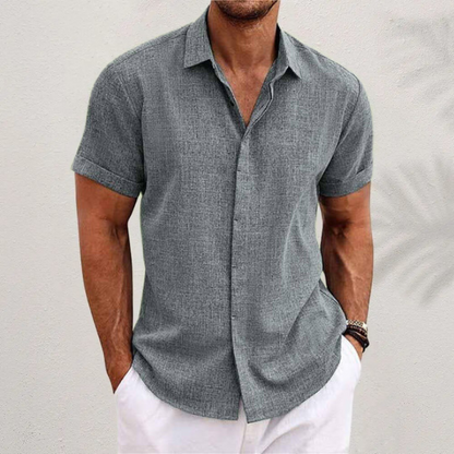 Herren Langarm Button-Up Hemd mit Atmungsaktivem Stoff | Ideal für den Sommer