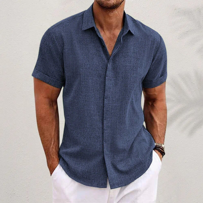 Herren Langarm Button-Up Hemd mit Atmungsaktivem Stoff | Ideal für den Sommer