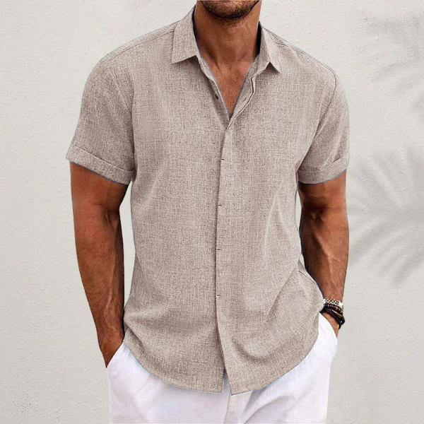 Herren Langarm Button-Up Hemd mit Atmungsaktivem Stoff | Ideal für den Sommer