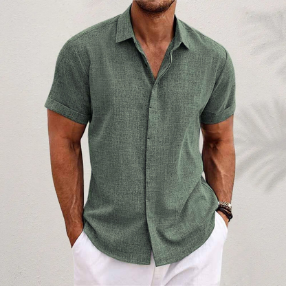 Herren Langarm Button-Up Hemd mit Atmungsaktivem Stoff | Ideal für den Sommer