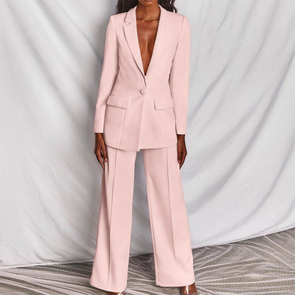 Damen Blazer- und Hosen-Set Ideal für Frühling und Herbst