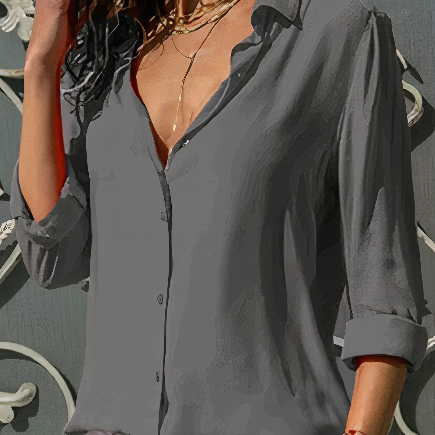 Langärmlige Bluse mit raffiniertem Design | Ideal für Frühling und Herbst