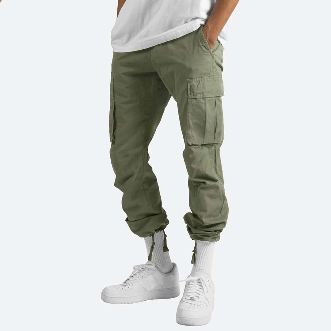 Herren Cargo-Hose mit mehreren Taschen | Ideal für Frühling und Herbst