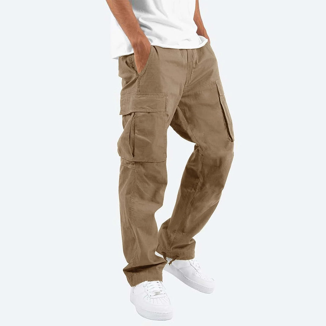 Herren Cargo-Hose mit mehreren Taschen | Ideal für Frühling und Herbst