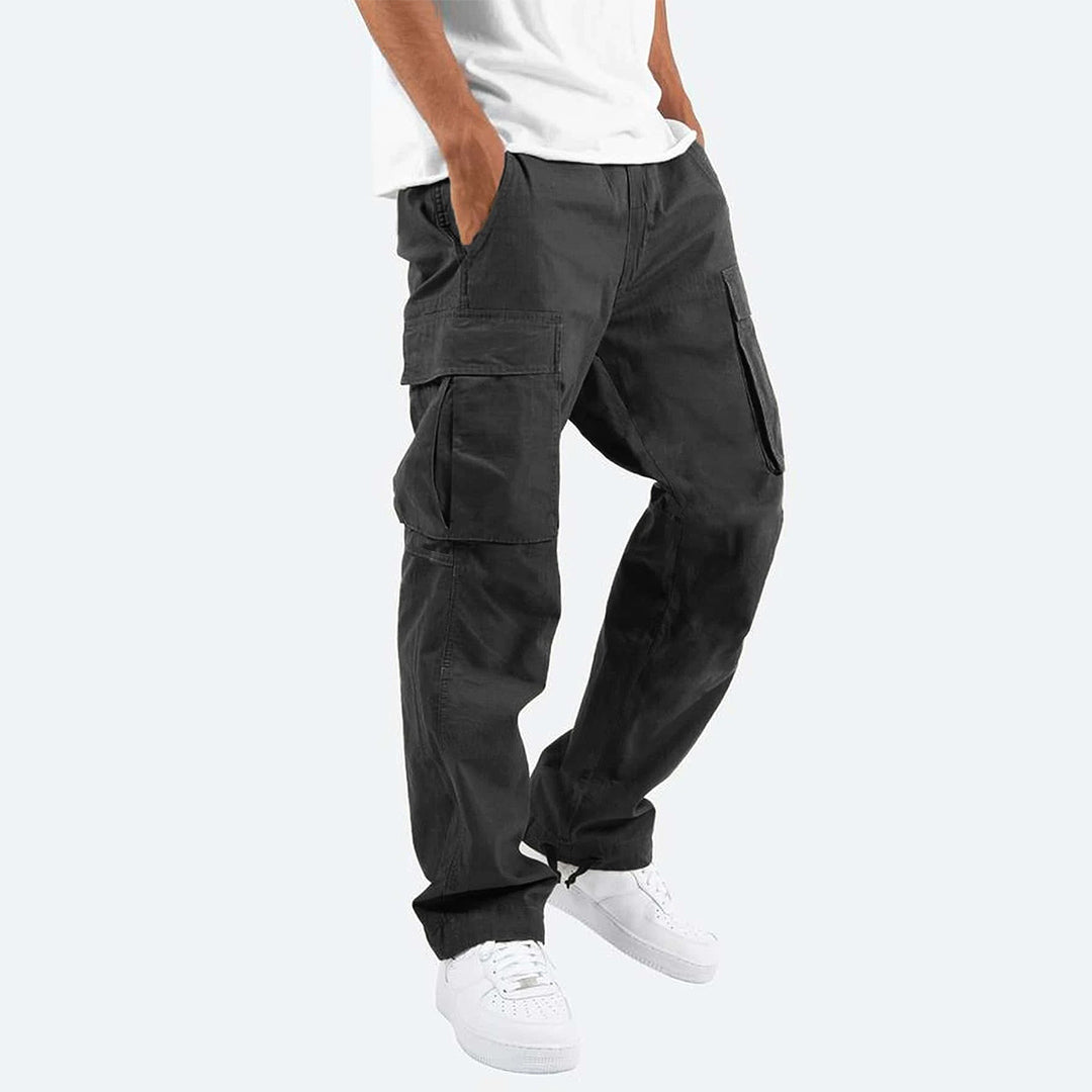 Herren Cargo-Hose mit mehreren Taschen | Ideal für Frühling und Herbst