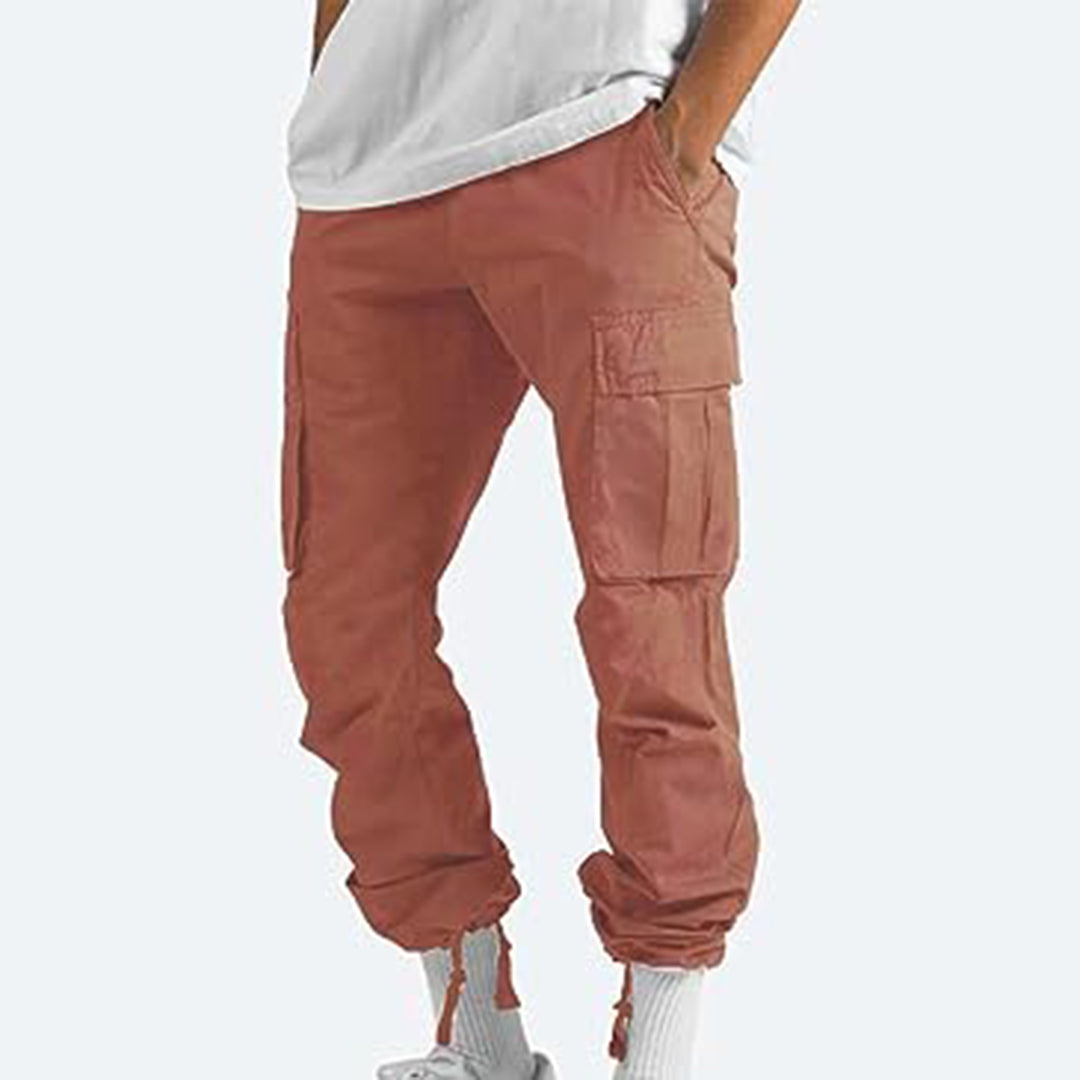 Herren Cargo-Hose mit mehreren Taschen | Ideal für Frühling und Herbst