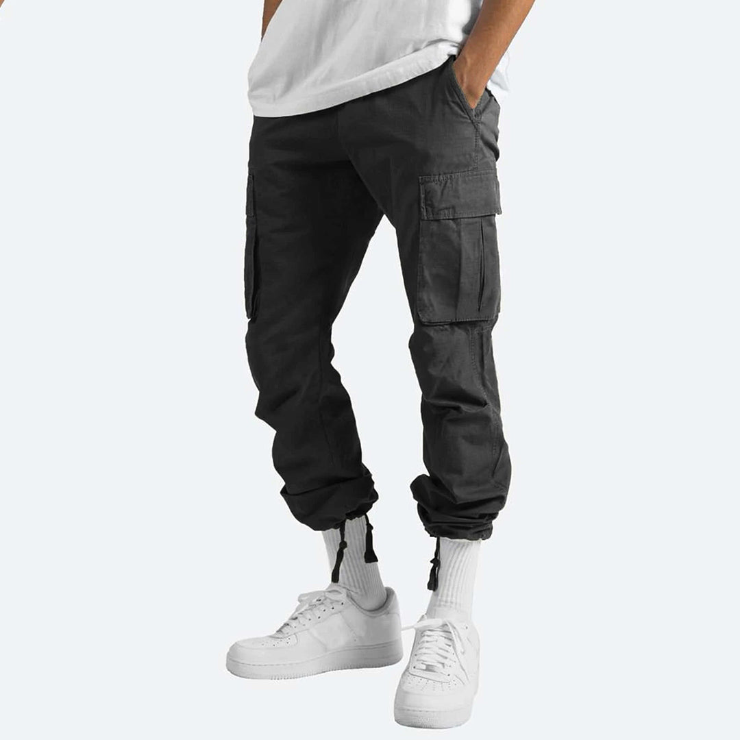 Herren Cargo-Hose mit mehreren Taschen | Ideal für Frühling und Herbst