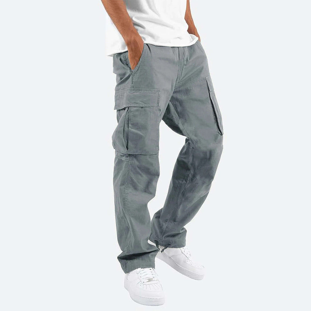 Herren Cargo-Hose mit mehreren Taschen | Ideal für Frühling und Herbst