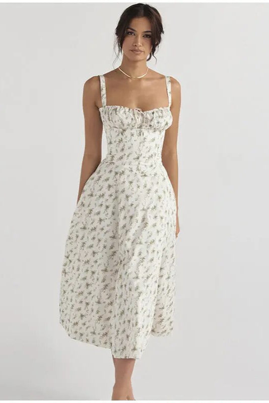 Midikleid mit Korsett und Schnürung | Perfekt für Frühling und Sommer