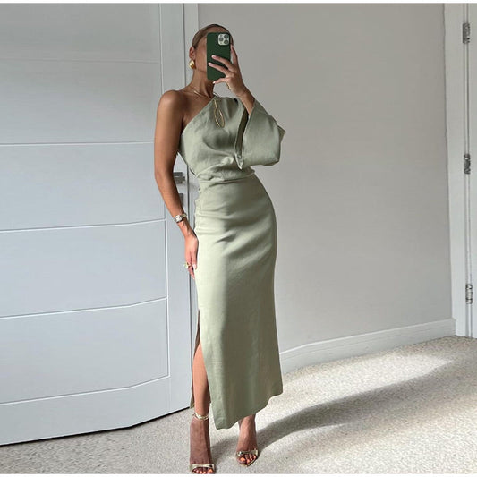 Figurbetontes Midikleid mit Betonter Taille und V-Ausschnitt | Ideal für Frühling und Herbst