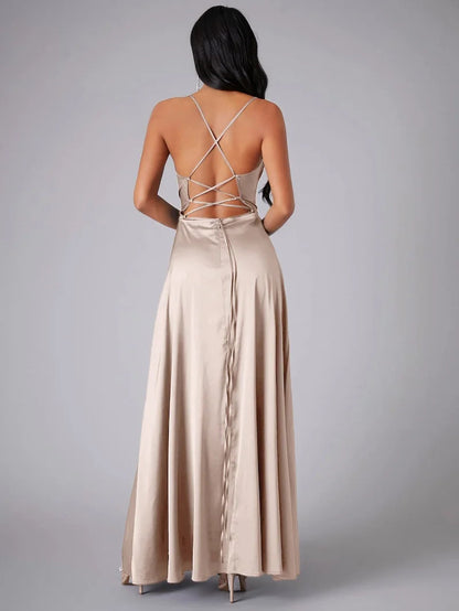 Fließendes Maxikleid mit Offenem Rücken | Ideal für Frühling und Sommer