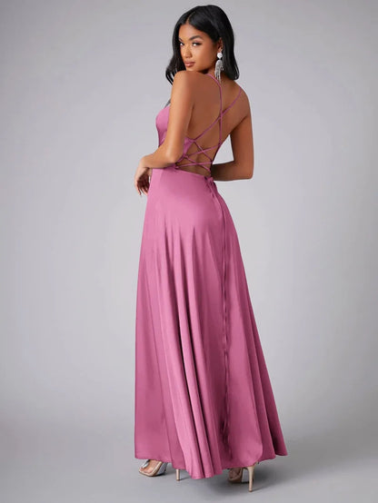 Fließendes Maxikleid mit Offenem Rücken | Ideal für Frühling und Sommer
