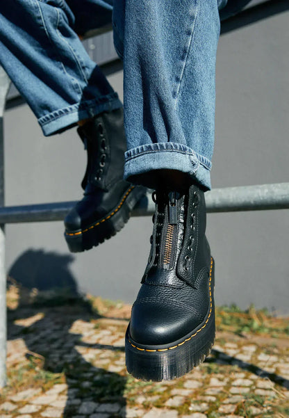 Leder-Stiefeletten mit robustem Absatz und strapazierfähiger Sohle | Ideal für Herbst und Winter