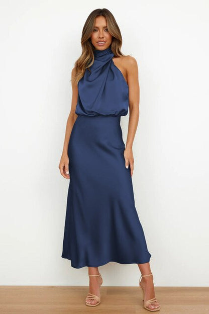 Midikleid für Cocktailpartys mit Gürtel | Perfekt für Frühling & Sommer