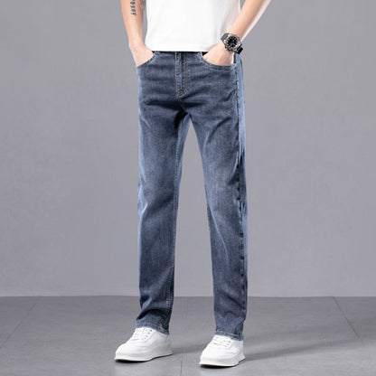 Herren Slim-Fit Stretch-Hose mit Reißverschluss | Ideal für den Frühling